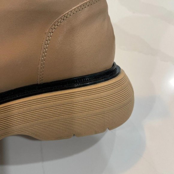 New Free People Mara Lace Up Platform Boots in Taupe Brown size US 9 / EUR 39 - Picture 4 of 9